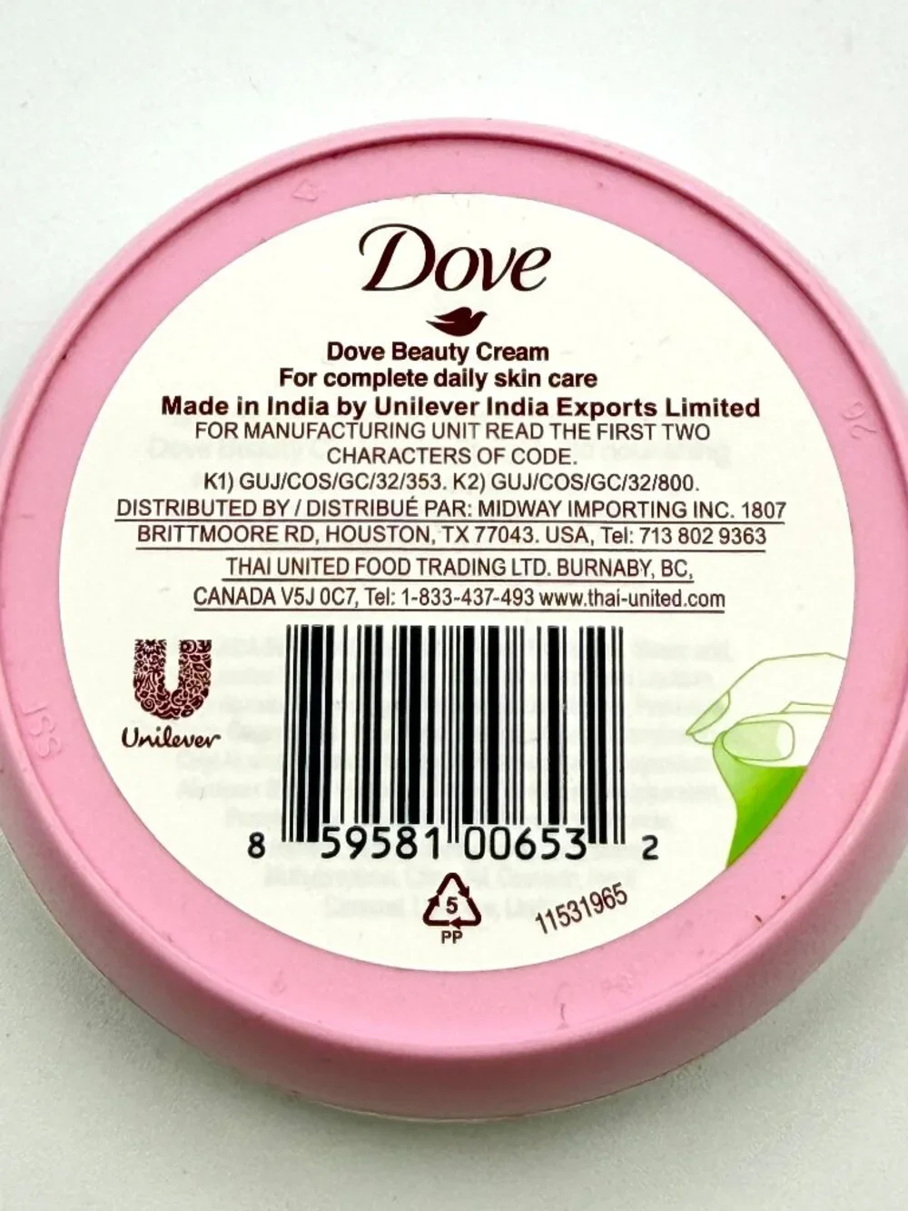 DOVE BODY LOVE Beauty Cream - 24H Soft & Hydrated Skin - 2.53 Fl Oz